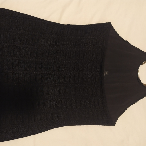 Guess Halter Top, Small, Black with gold hardware - Picture 4 of 5